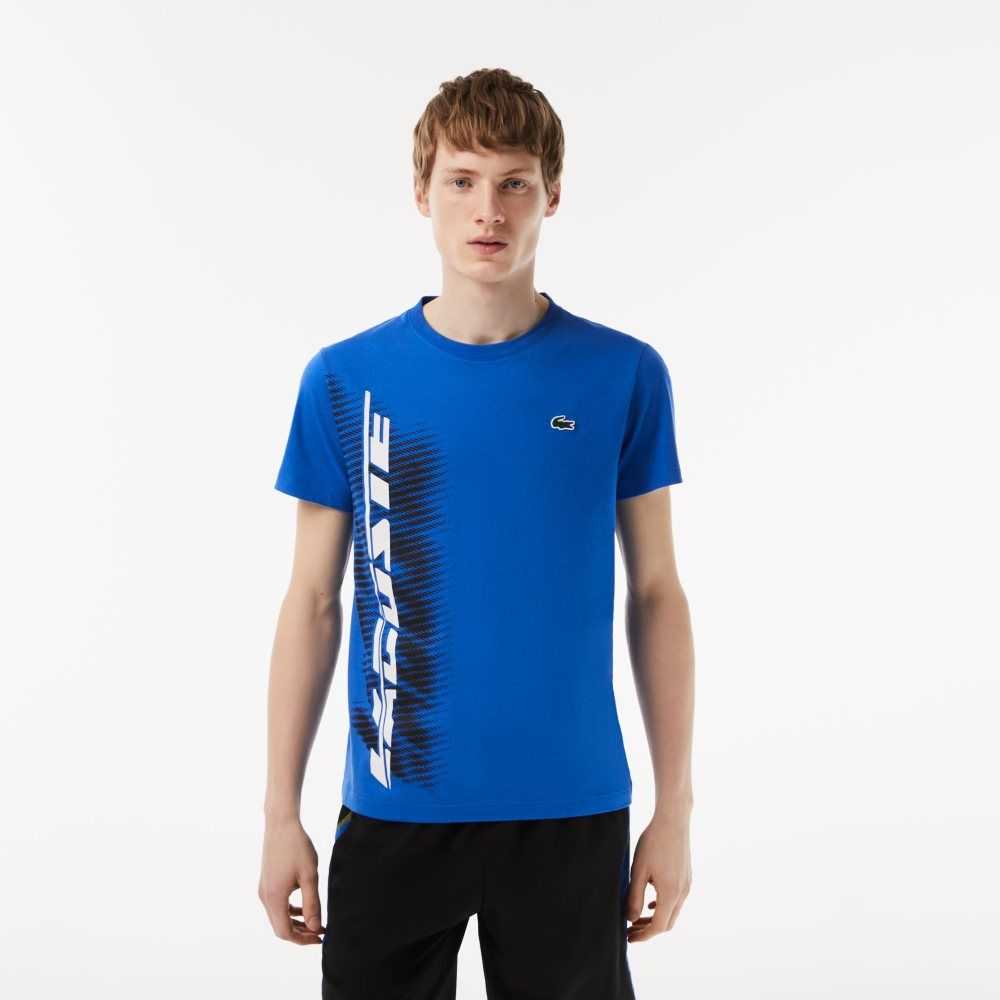 Lacoste SPORT Regular Fit with Contrast Branding Blå | CBNJO-3295