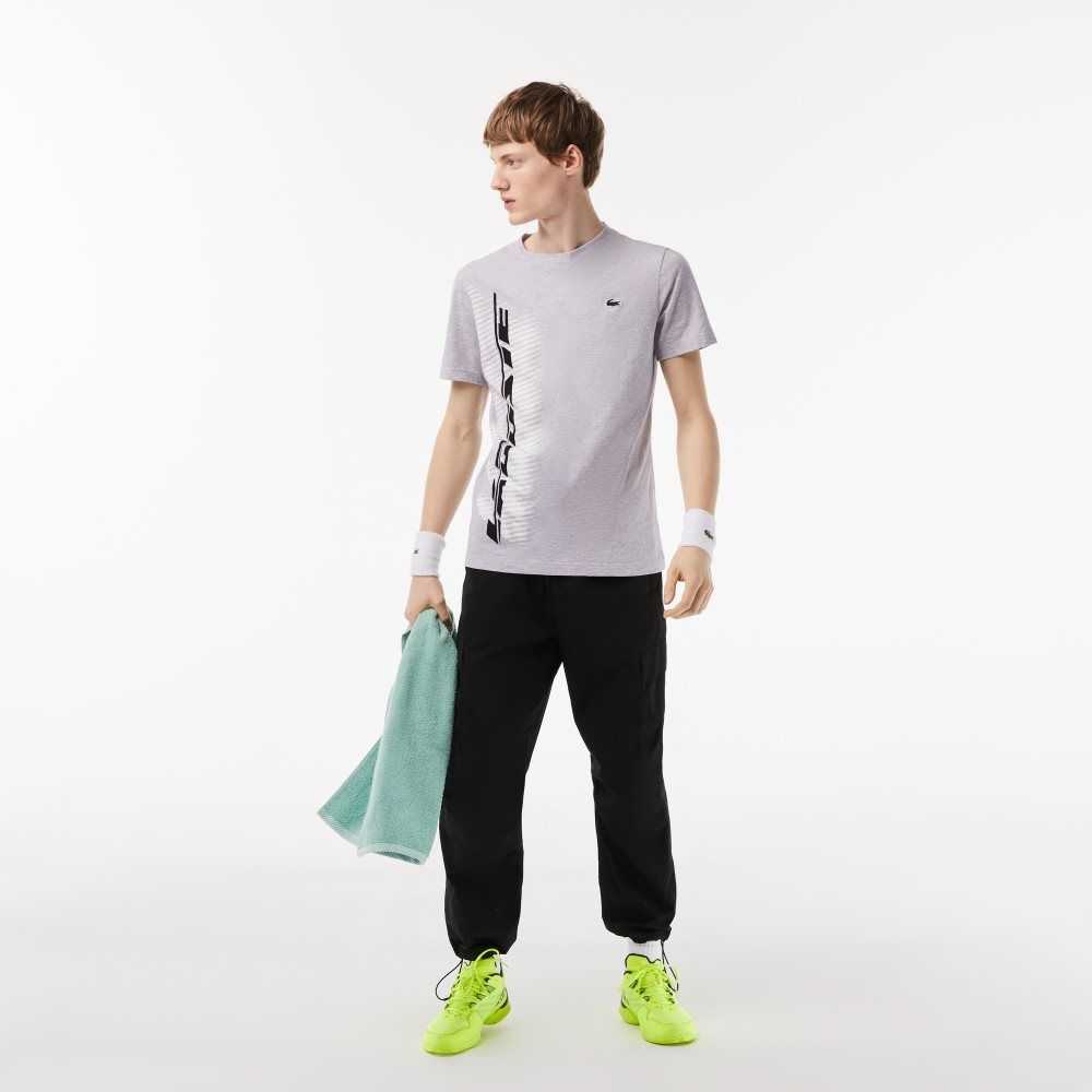 Lacoste SPORT Regular Fit with Contrast Branding Grå | TIOPV-6427