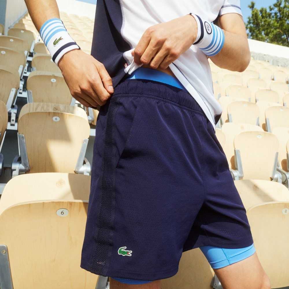 Lacoste SPORT Roland Garros Andas Light Marinblå Blå Blå Vita | NOMST-5924