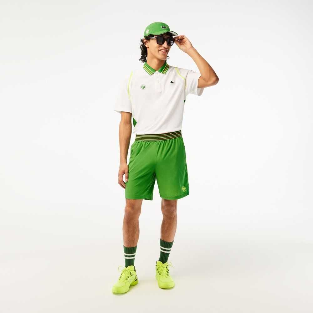 Lacoste SPORT Roland Garros Edition Fodrade Gröna Gula | ELHOS-8412