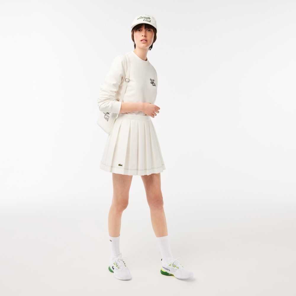 Lacoste SPORT Roland Garros Edition Organic Bomull Vita | JKDCY-2063