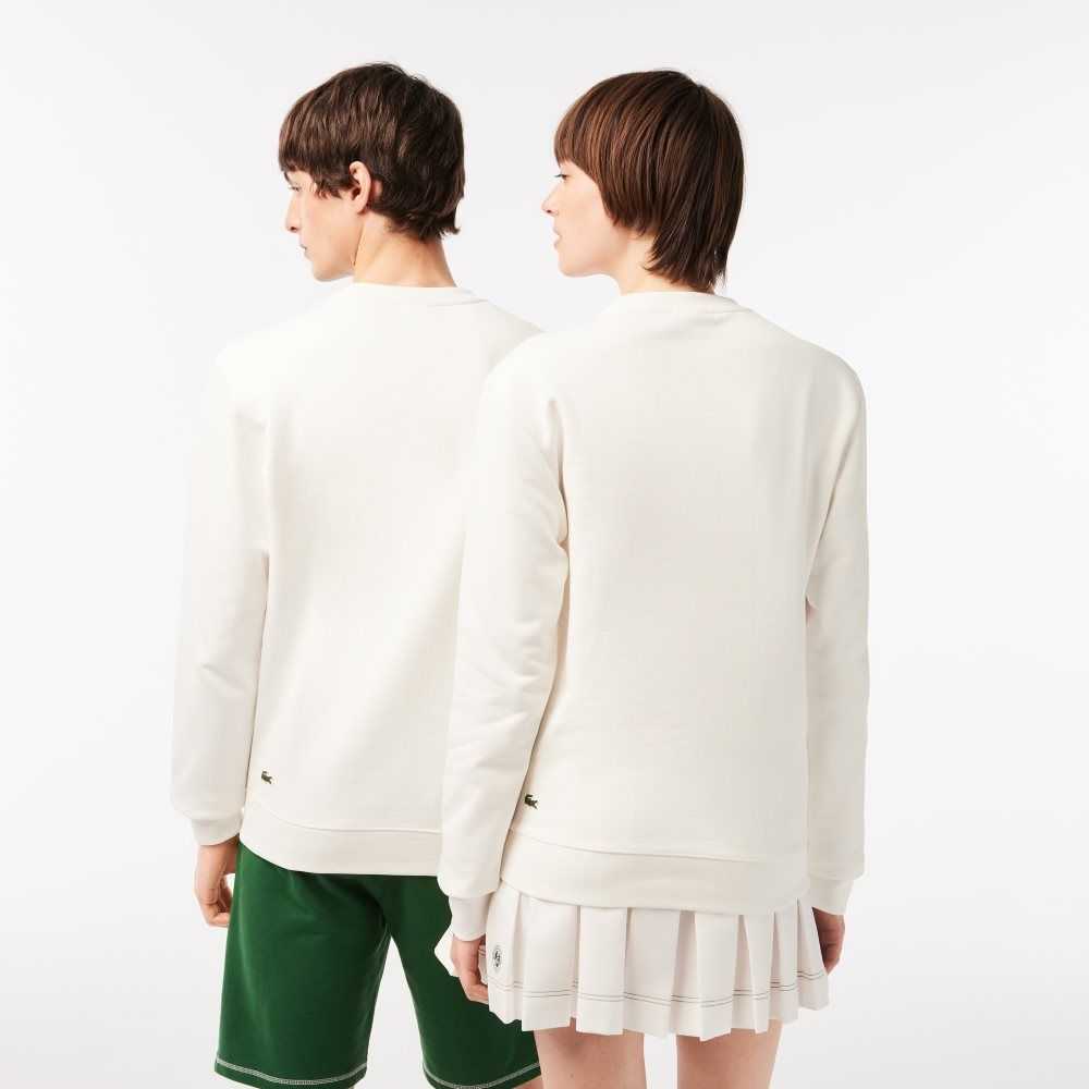 Lacoste SPORT Roland Garros Edition Organic Bomull Vita | JKDCY-2063