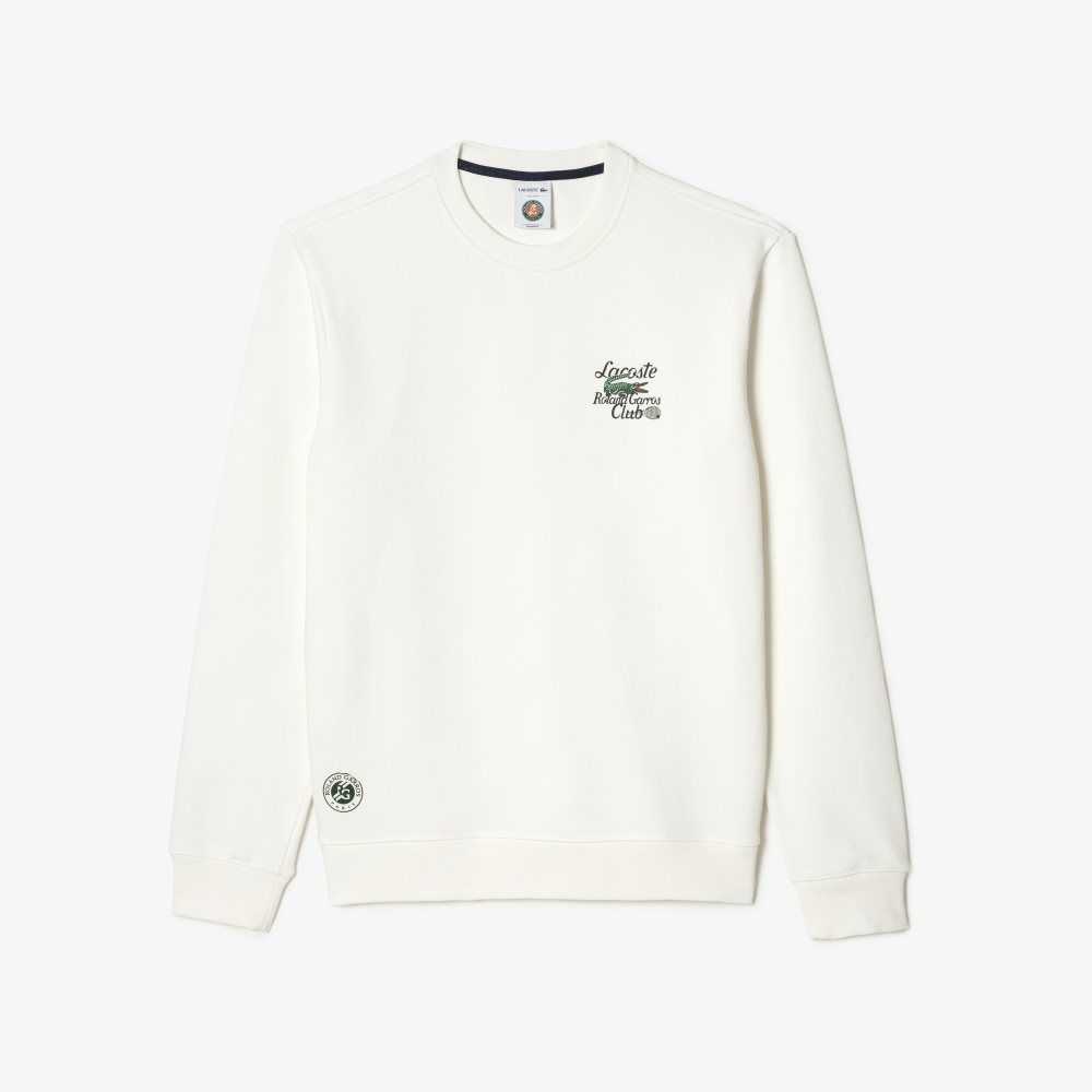 Lacoste SPORT Roland Garros Edition Organic Bomull Vita | JKDCY-2063