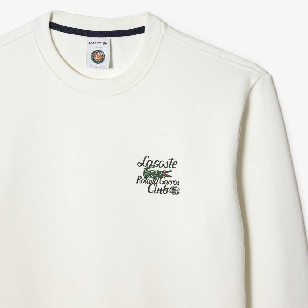 Lacoste SPORT Roland Garros Edition Organic Bomull Vita | JKDCY-2063