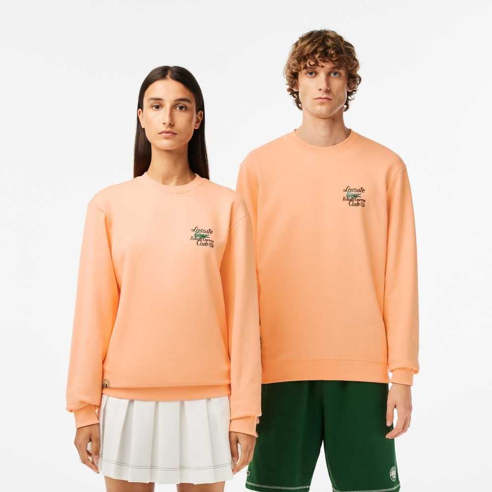 Lacoste SPORT Roland Garros Edition Organic Bomull Ljusorange | KPHSD-6203