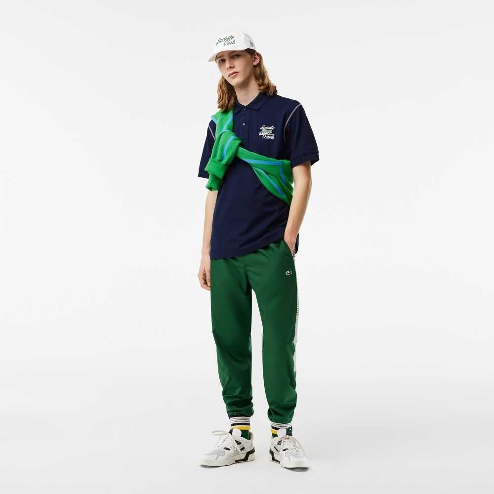 Lacoste SPORT Roland Garros Edition Pique Marinblå Blå | VGKUX-4251