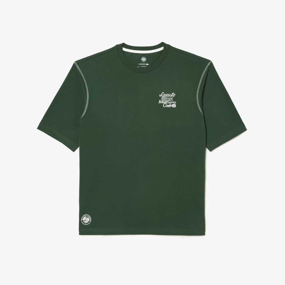 Lacoste SPORT Roland Garros Edition Tjock Jersey Gröna | BXLMH-1087