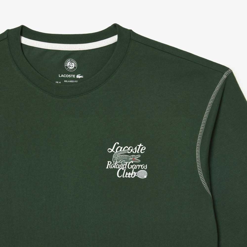 Lacoste SPORT Roland Garros Edition Tjock Jersey Gröna | BXLMH-1087