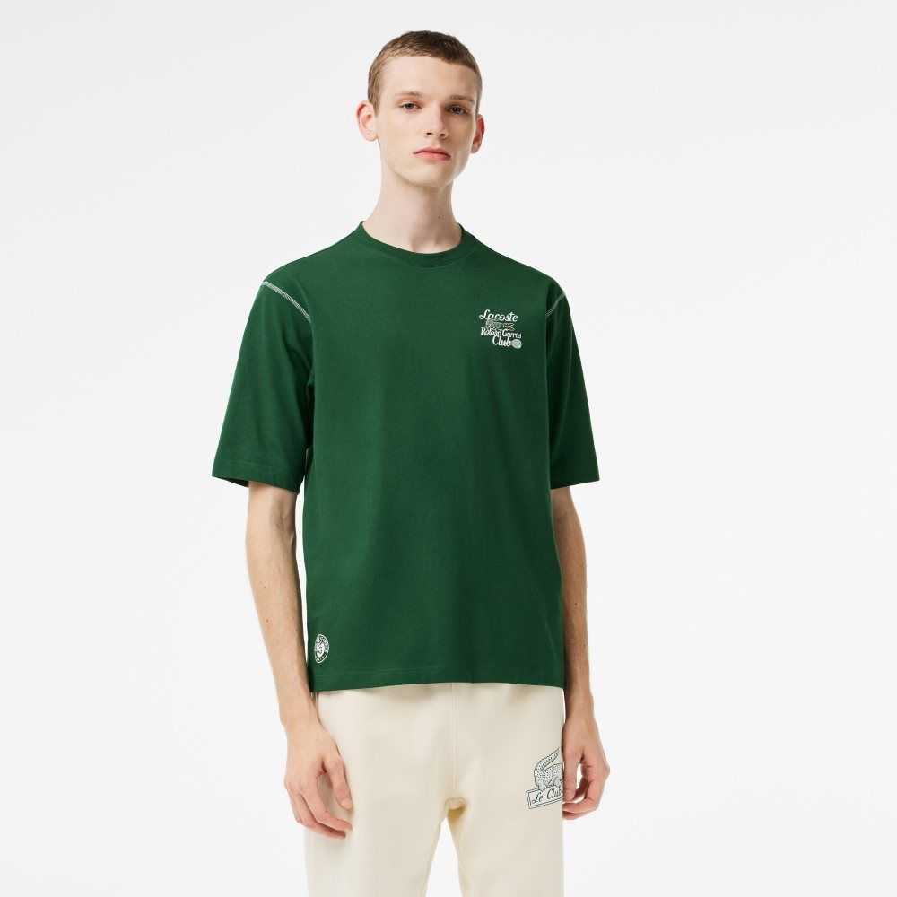 Lacoste SPORT Roland Garros Edition Tjock Jersey Gröna | BXLMH-1087