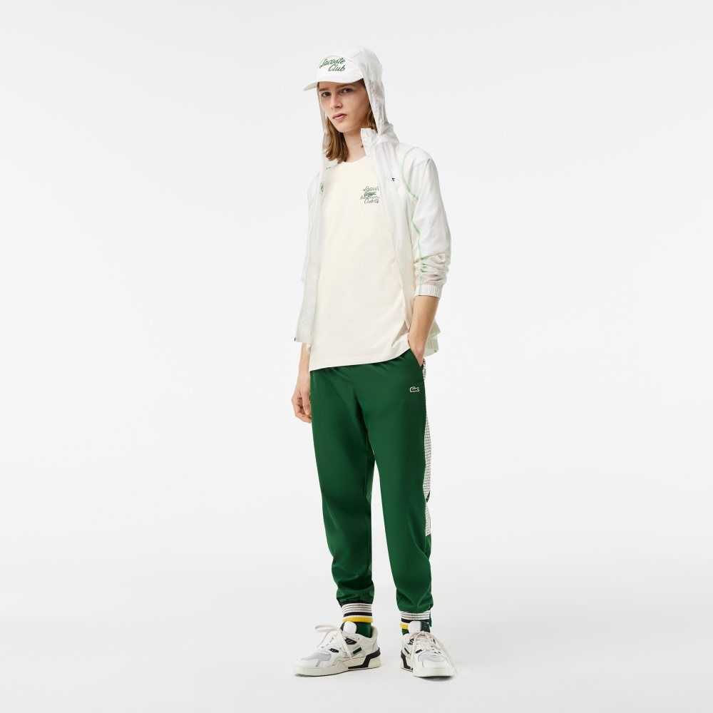 Lacoste SPORT Roland Garros Edition Tjock Jersey Vita | DJTMW-1956