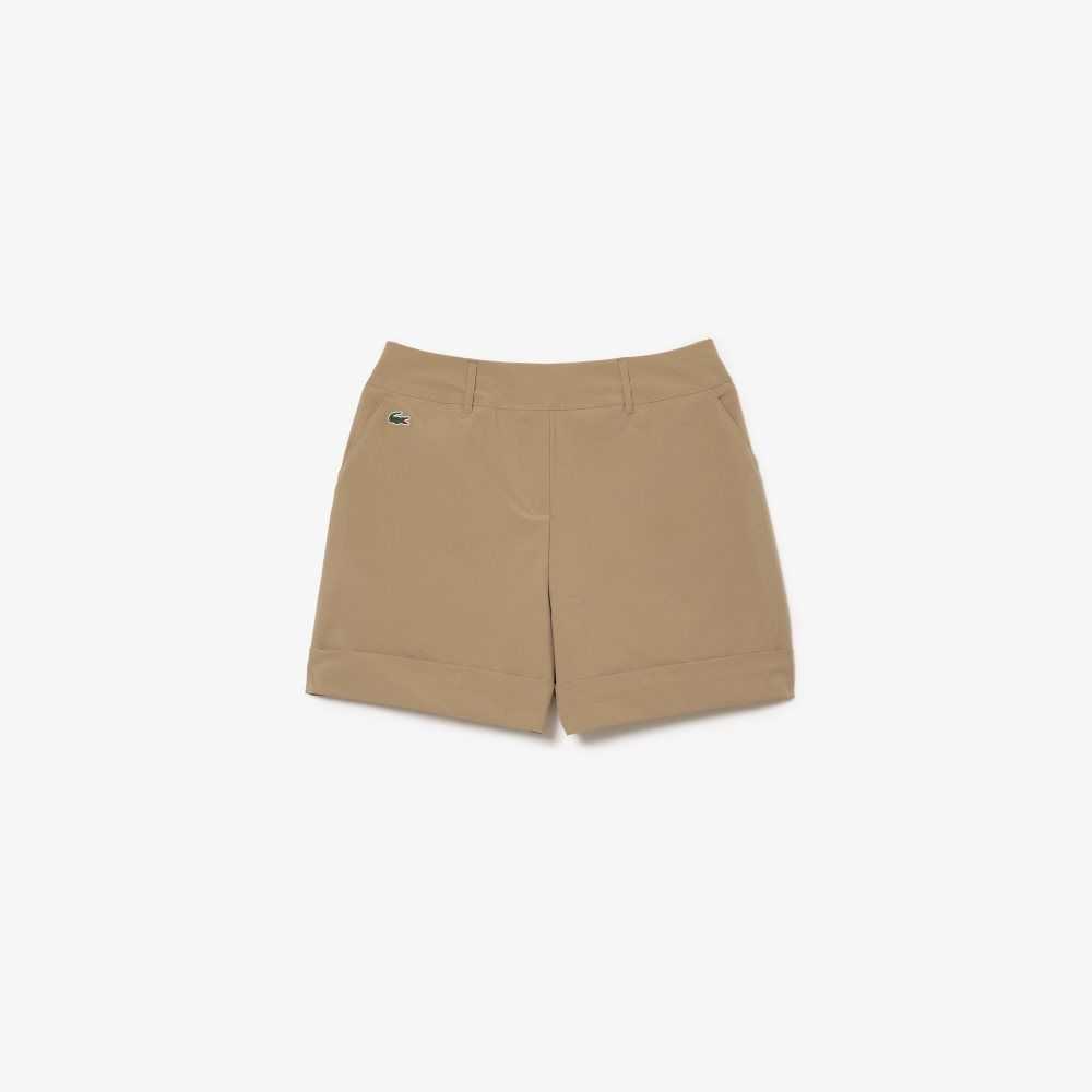 Lacoste SPORT Stretch Golf Bermuda Beige | VSQEC-8579