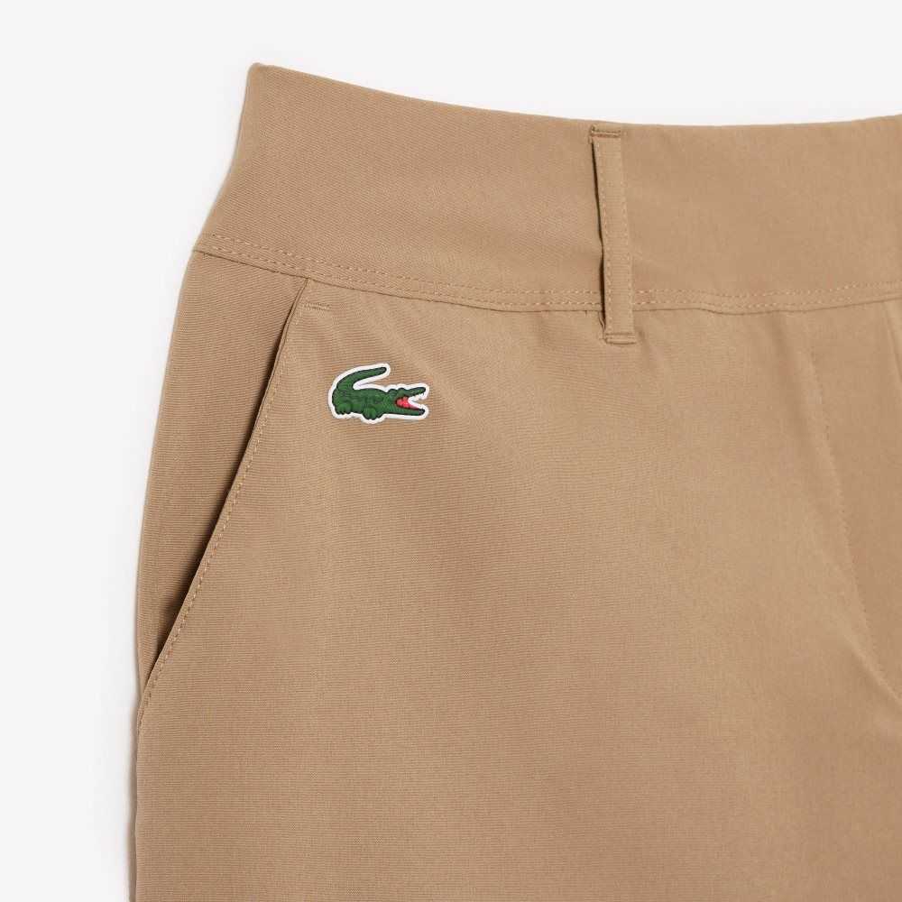 Lacoste SPORT Stretch Golf Bermuda Beige | VSQEC-8579