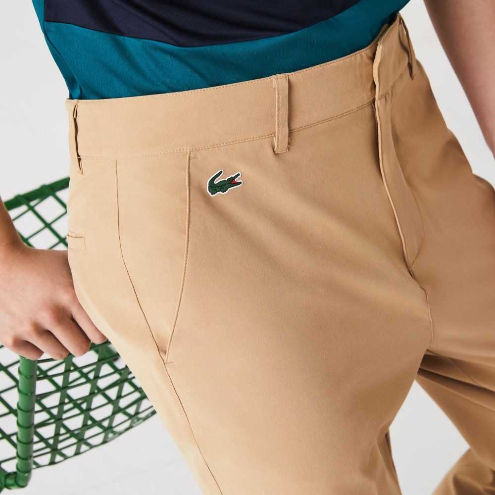 Lacoste SPORT Stretch Golf Chinos Beige | XGEDV-2675