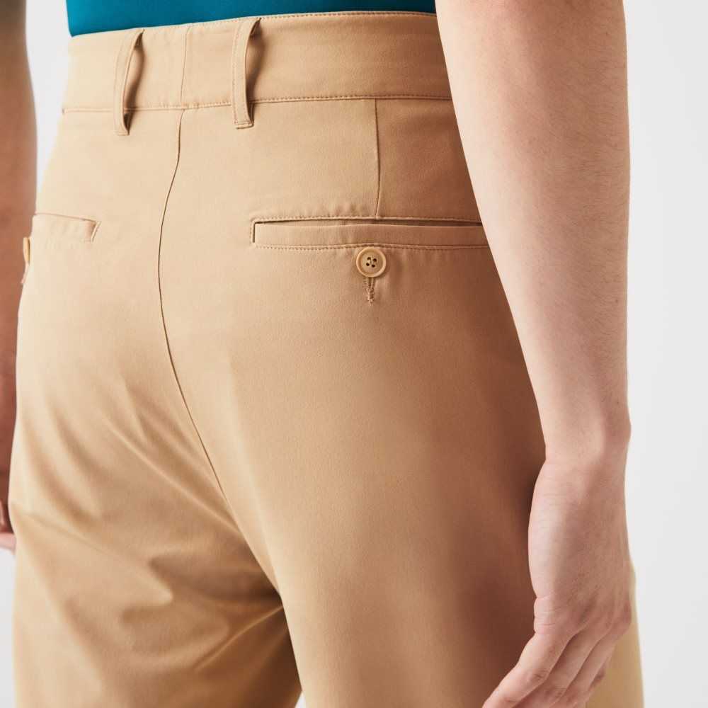 Lacoste SPORT Stretch Golf Chinos Beige | XGEDV-2675