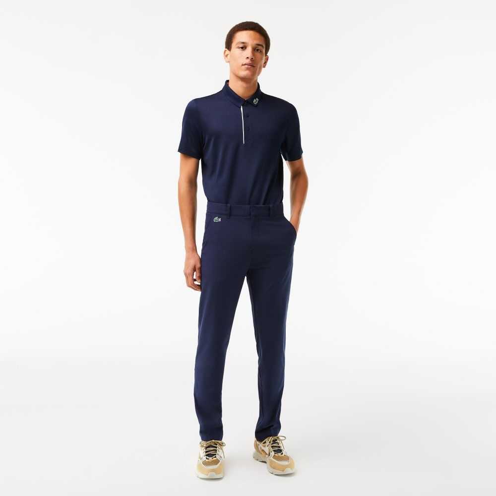 Lacoste SPORT Stretch Golf Chinos Marinblå Blå | EMSIG-4507