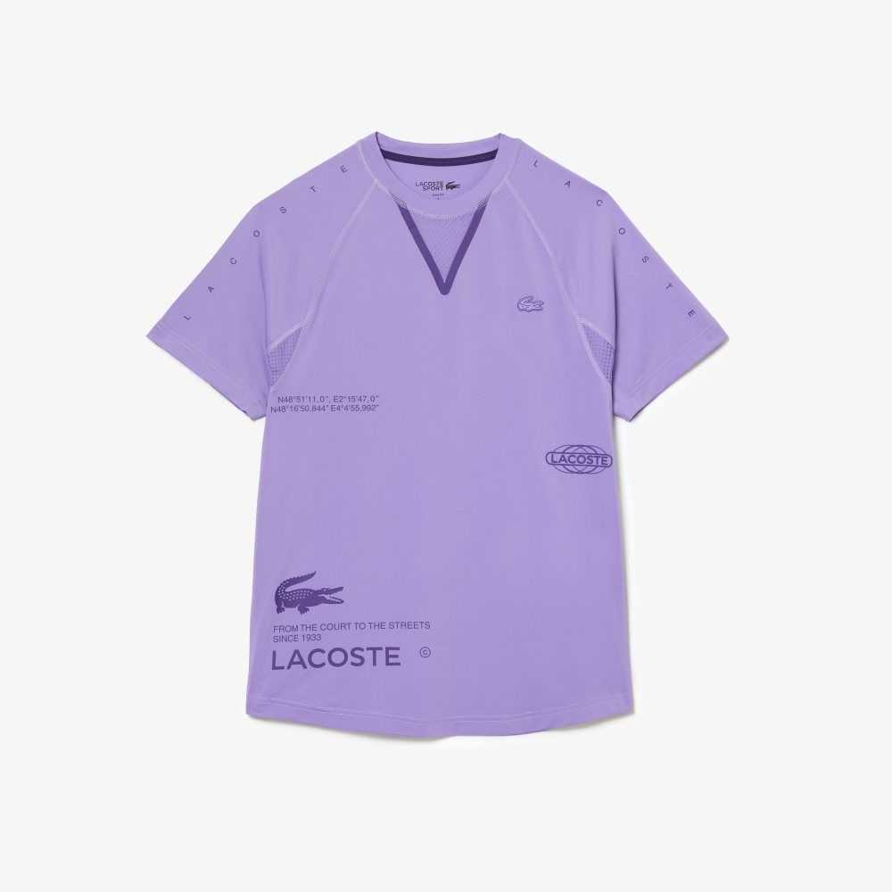 Lacoste SPORT Stretch Jersey Lila | MCLNK-7061