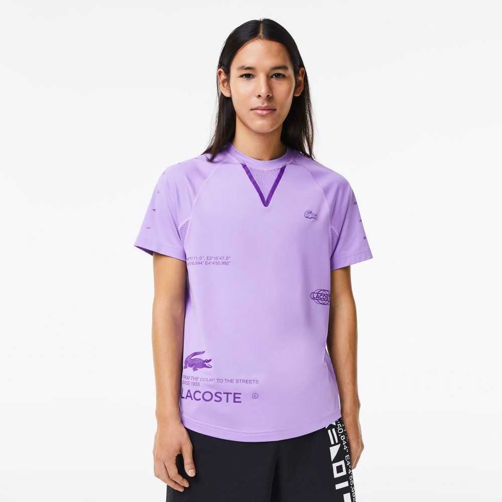 Lacoste SPORT Stretch Jersey Lila | MCLNK-7061