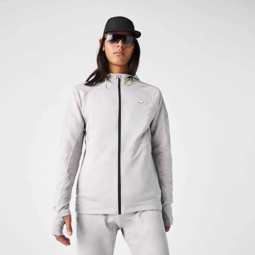 Lacoste SPORT Stretch Zip Grå Ljusgrå | PHDIN-4780