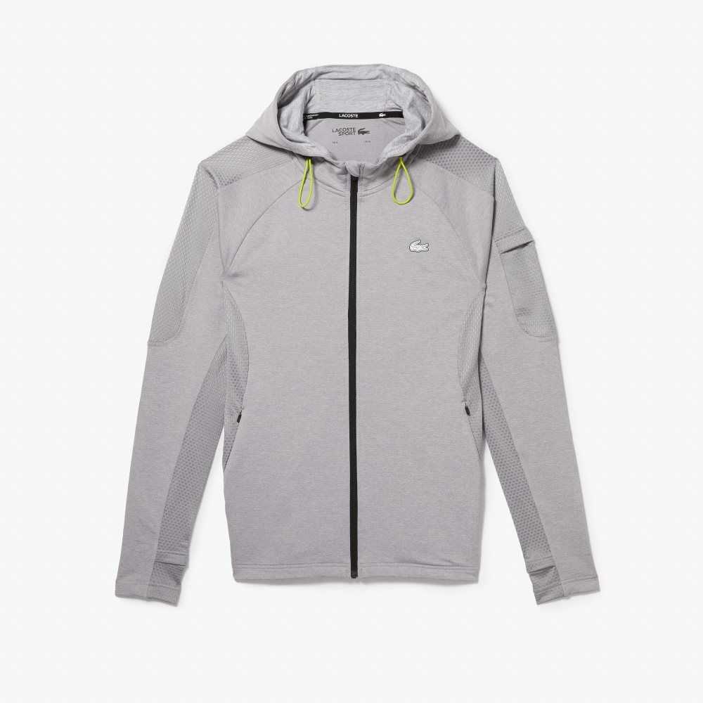 Lacoste SPORT Stretch Zip Grå Ljusgrå | PHDIN-4780