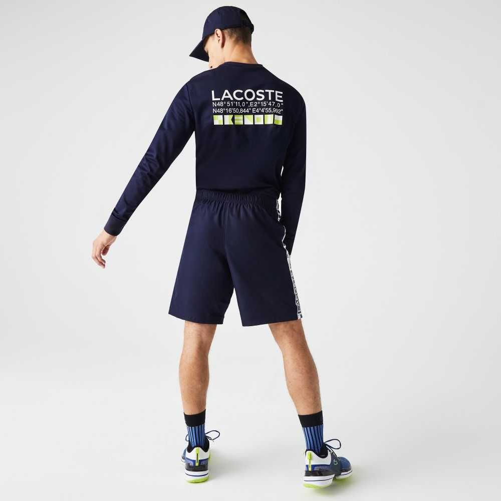 Lacoste SPORT Taffeta Tennis Marinblå Blå | ZBWPK-2893