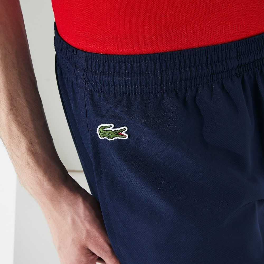 Lacoste SPORT Tennis Diamond Weave Taffeta Marinblå Blå | MCFBQ-4205