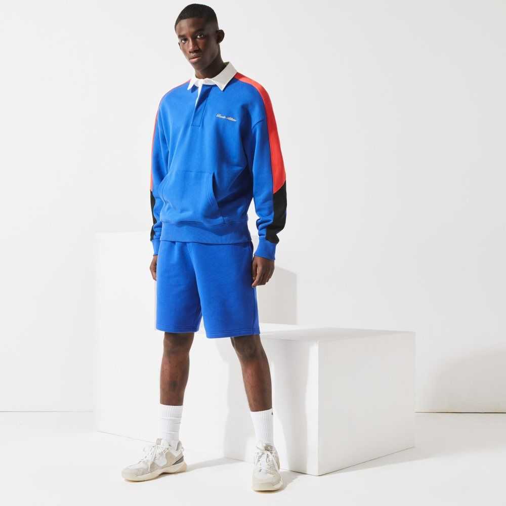 Lacoste SPORT Tennis Fleece Blå | GVPXB-6752