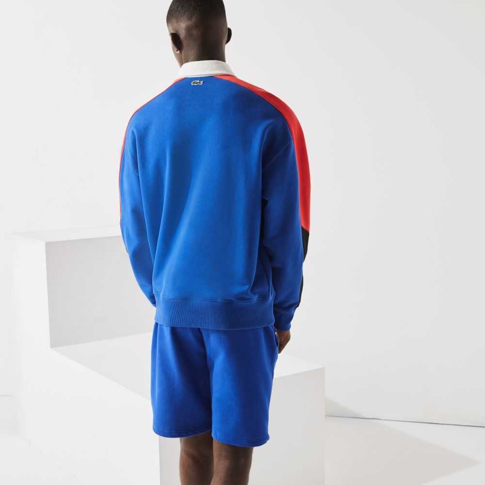 Lacoste SPORT Tennis Fleece Blå | GVPXB-6752