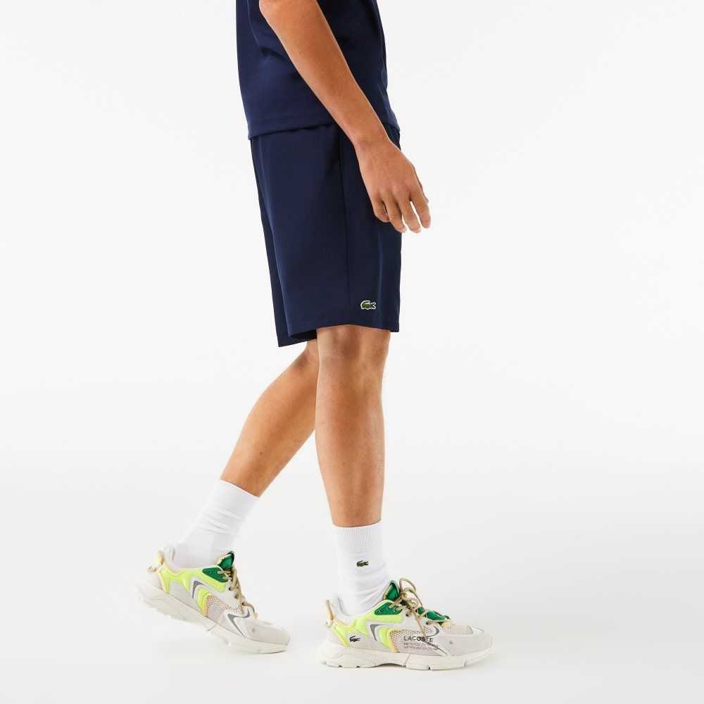 Lacoste SPORT Tennis Solid Diamond Weave Marinblå Blå | JKAYU-6427