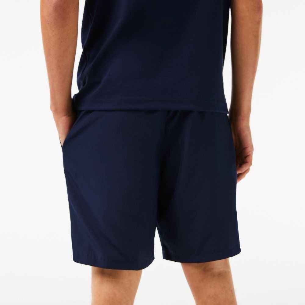 Lacoste SPORT Tennis Solid Diamond Weave Marinblå Blå | JKAYU-6427