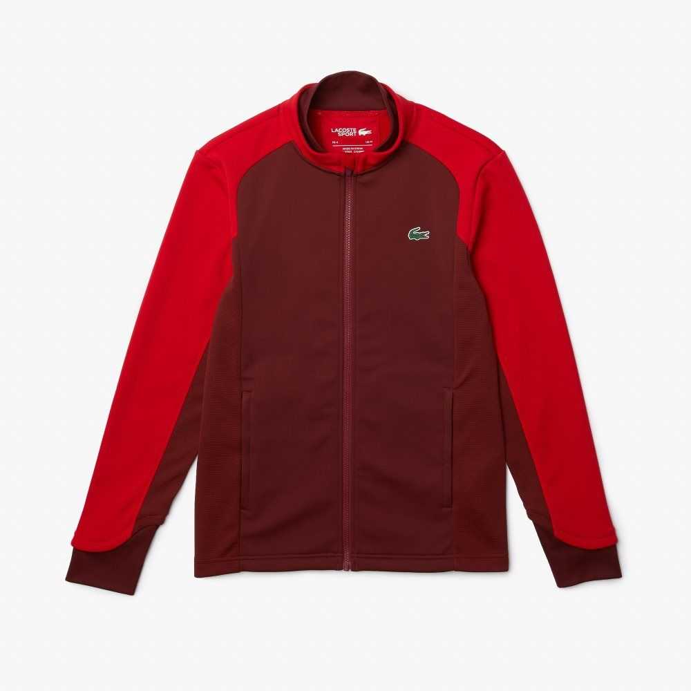 Lacoste SPORT Thermal Golf Jacket Vinröda Röda | MKHZJ-9043