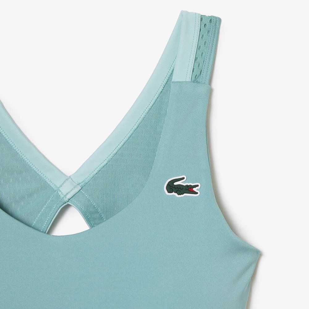 Lacoste SPORT Ultra-Dry Recycled Polyester Sports Bra Gröna Ljusgröna | AGYKI-0976