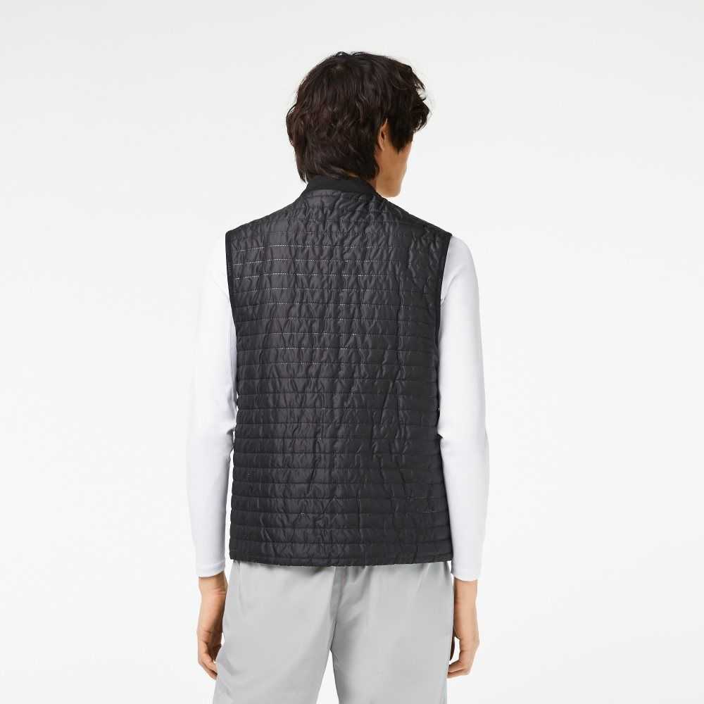 Lacoste SPORT Vadderad Reversible Vest Grå Svarta | EBGFS-5684