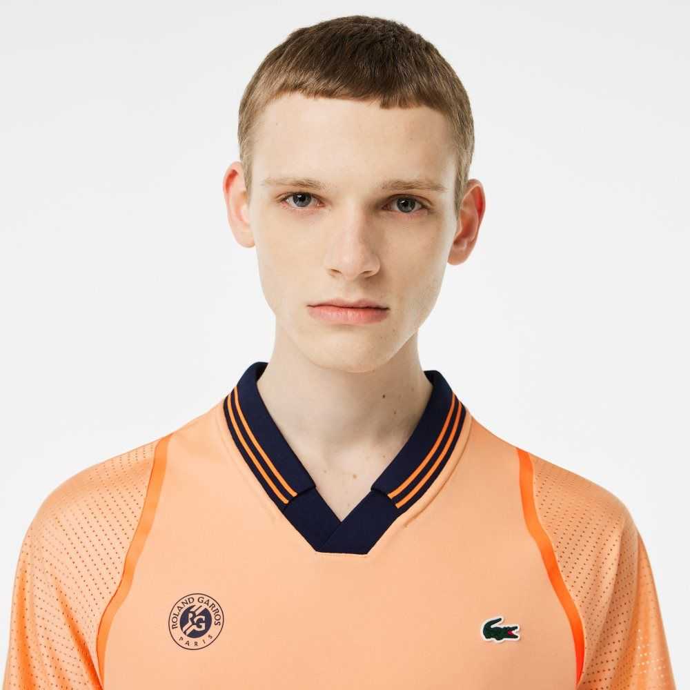 Lacoste SPORT x Daniil Medvedev Roland Garros Edition Team Leader Ljusorange Marinblå Blå | ADVSQ-1836