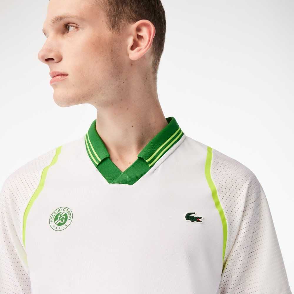 Lacoste SPORT x Daniil Medvedev Roland Garros Edition Team Leader Vita Gröna | ZUBMG-0541