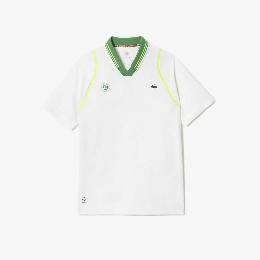 Lacoste SPORT x Daniil Medvedev Roland Garros Edition Team Leader Vita Gröna | ZUBMG-0541