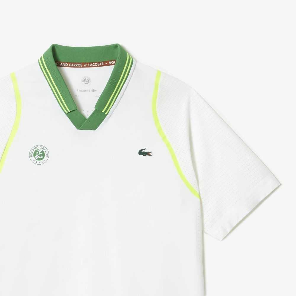 Lacoste SPORT x Daniil Medvedev Roland Garros Edition Team Leader Vita Gröna | ZUBMG-0541