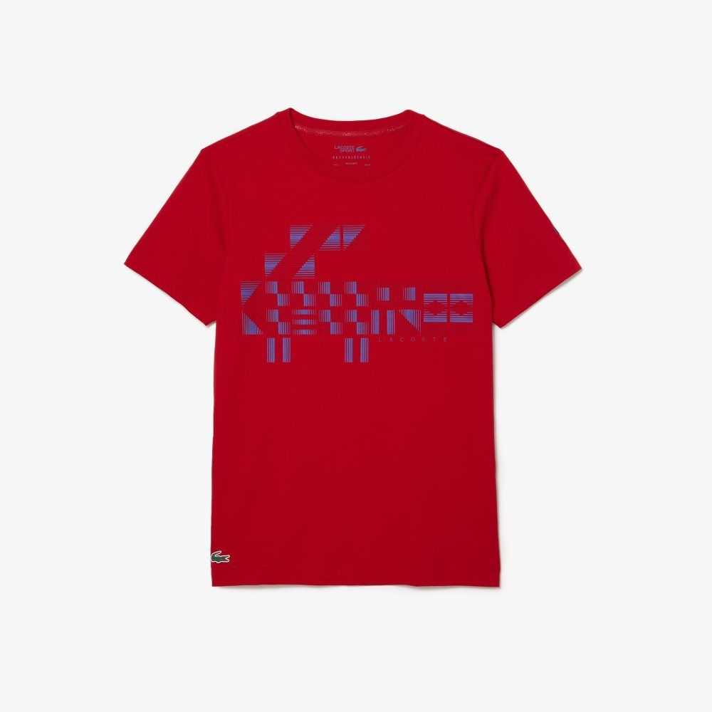 Lacoste SPORT x Novak Djokovic Printed Röda | SZVDO-5849