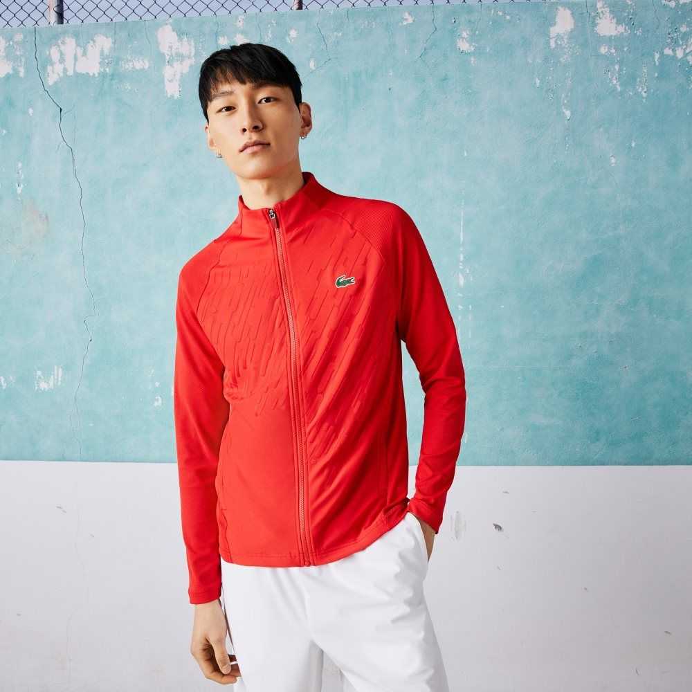 Lacoste SPORT x Novak Djokovic Technical Zip Jacket Röda | MXQYJ-4681