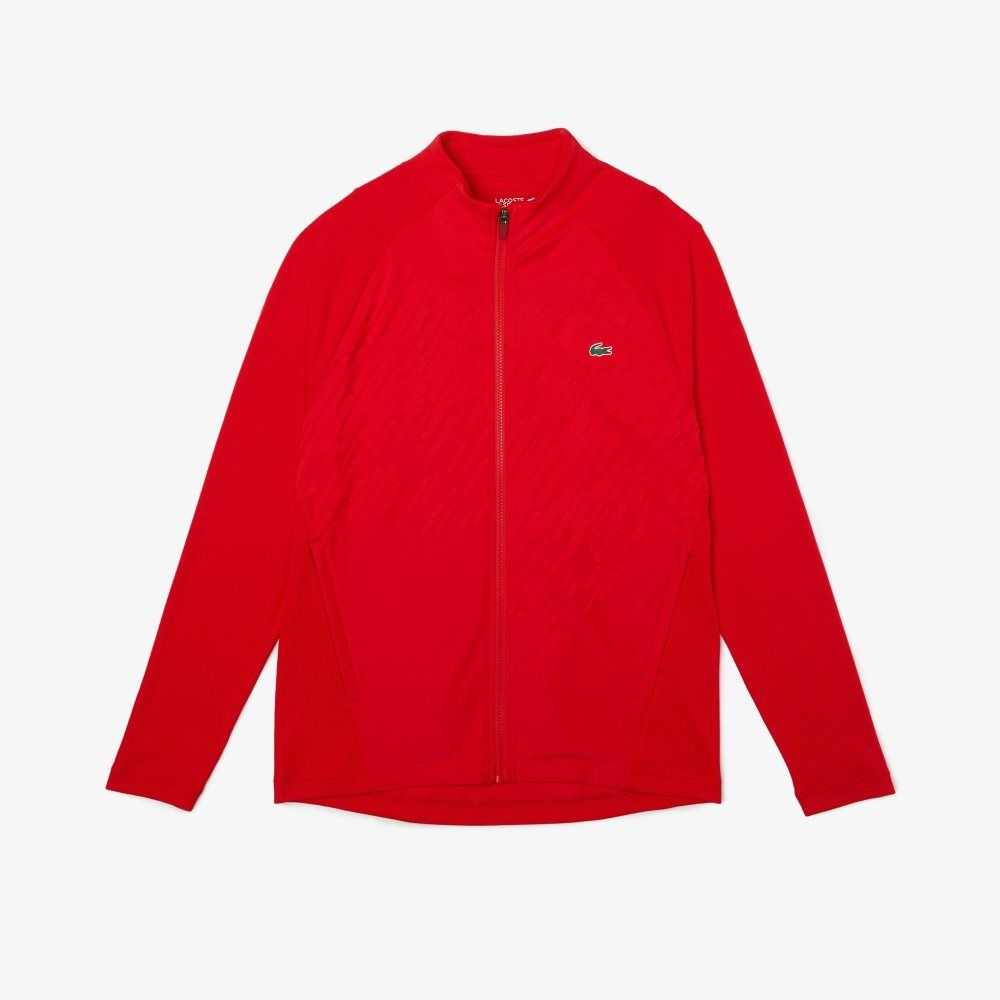 Lacoste SPORT x Novak Djokovic Technical Zip Jacket Röda | MXQYJ-4681