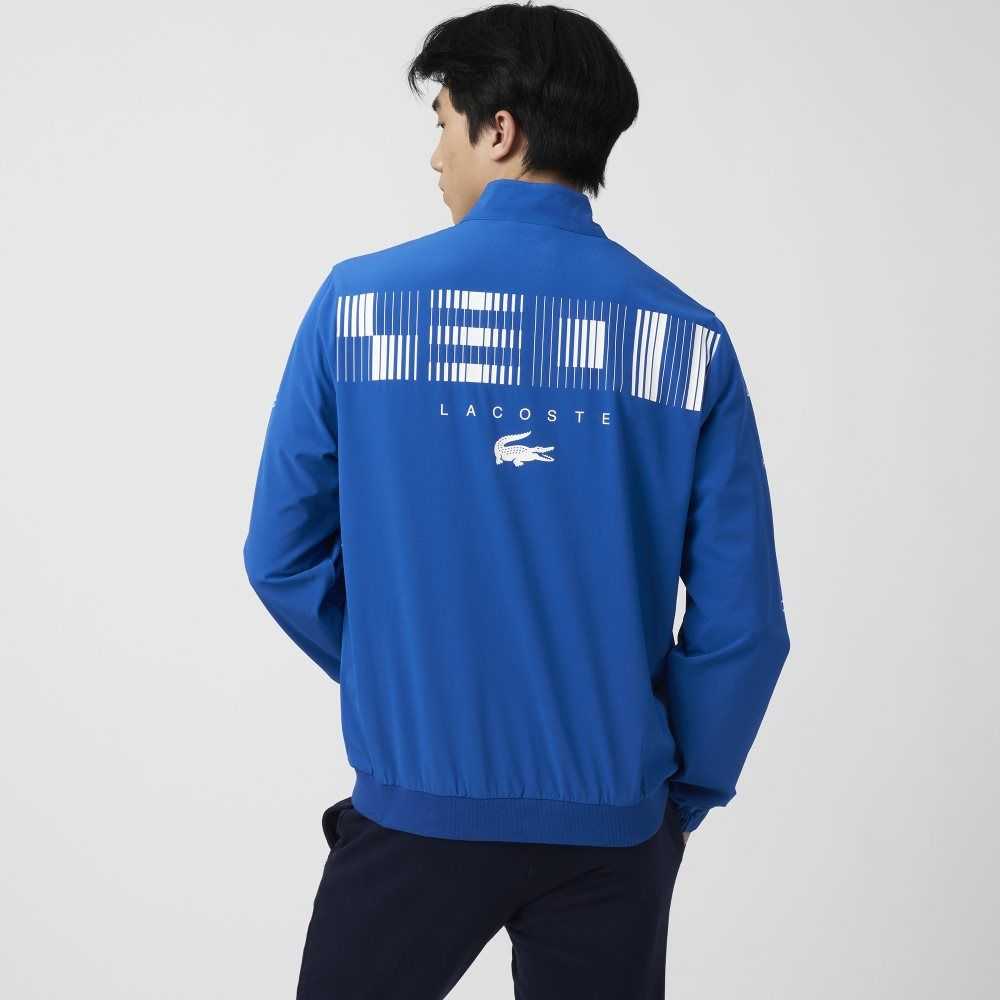 Lacoste SPORT x Novak Djokovic Track Blå Vita | SVXWJ-2847