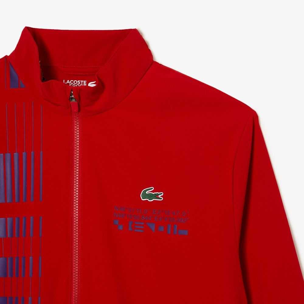 Lacoste SPORT x Novak Djokovic Track Röda Lila | LBTXI-5923