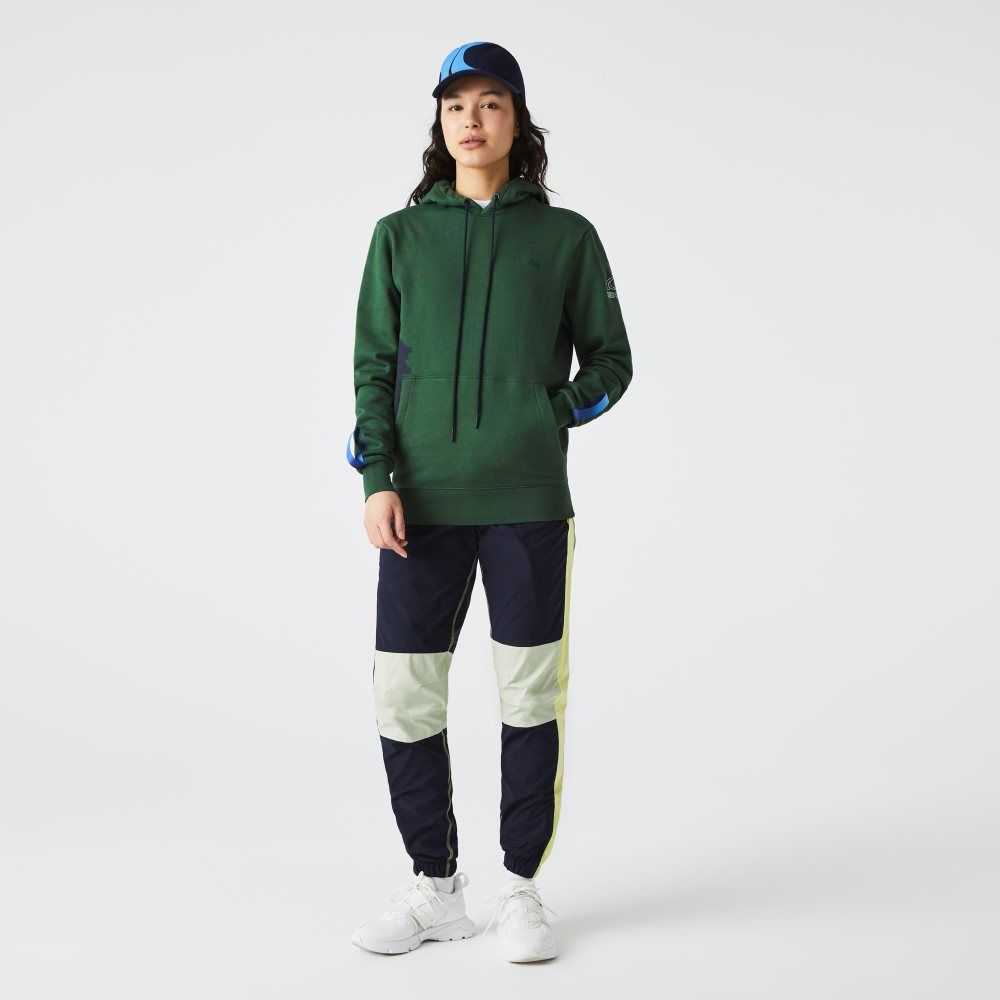 Lacoste SPORT x Theo Curin Organic Bomull Hoodie Gröna Marinblå Blå | OBJLE-1896