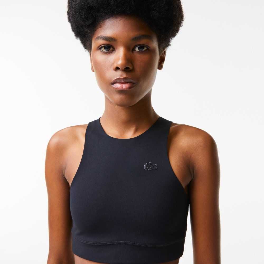 Lacoste Seamless Sports Bra Svarta | KYBOR-7120