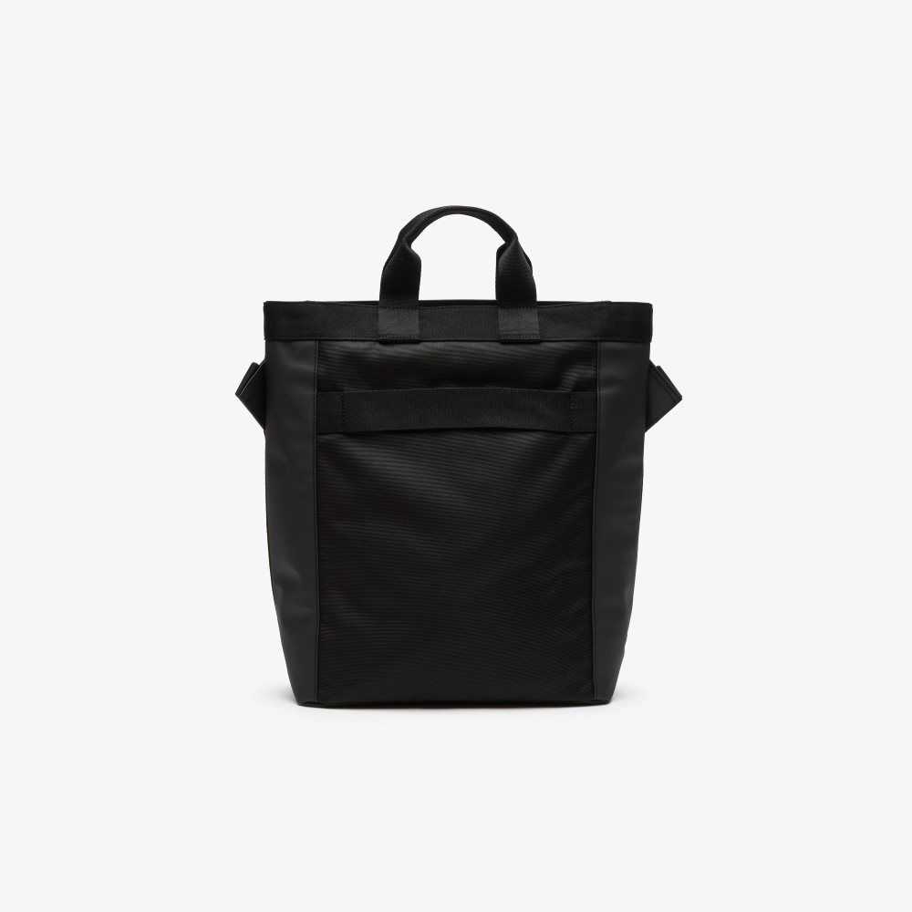 Lacoste Signature Print Vatten-Repellent Tote Ljusgröna | KHVGP-2061