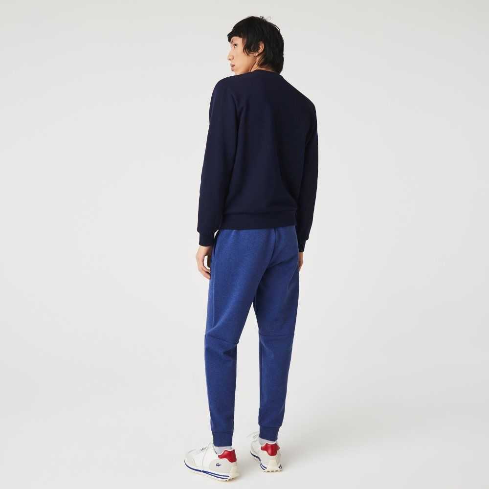 Lacoste Slim Fit Heathered Bomull Blend Tracksuit Blå | WSCQK-5720