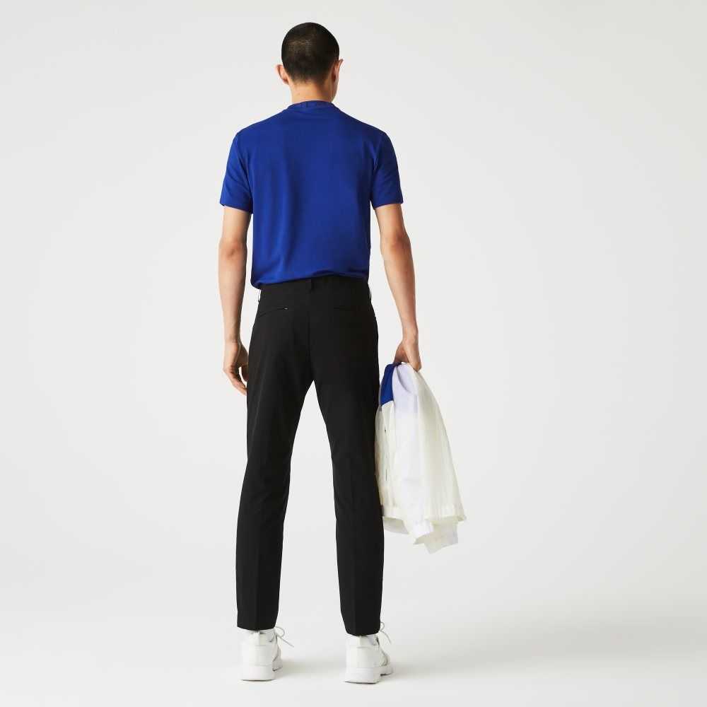 Lacoste Slim Fit Light Vatten-Resistant Chinos Svarta | LJVPX-7018