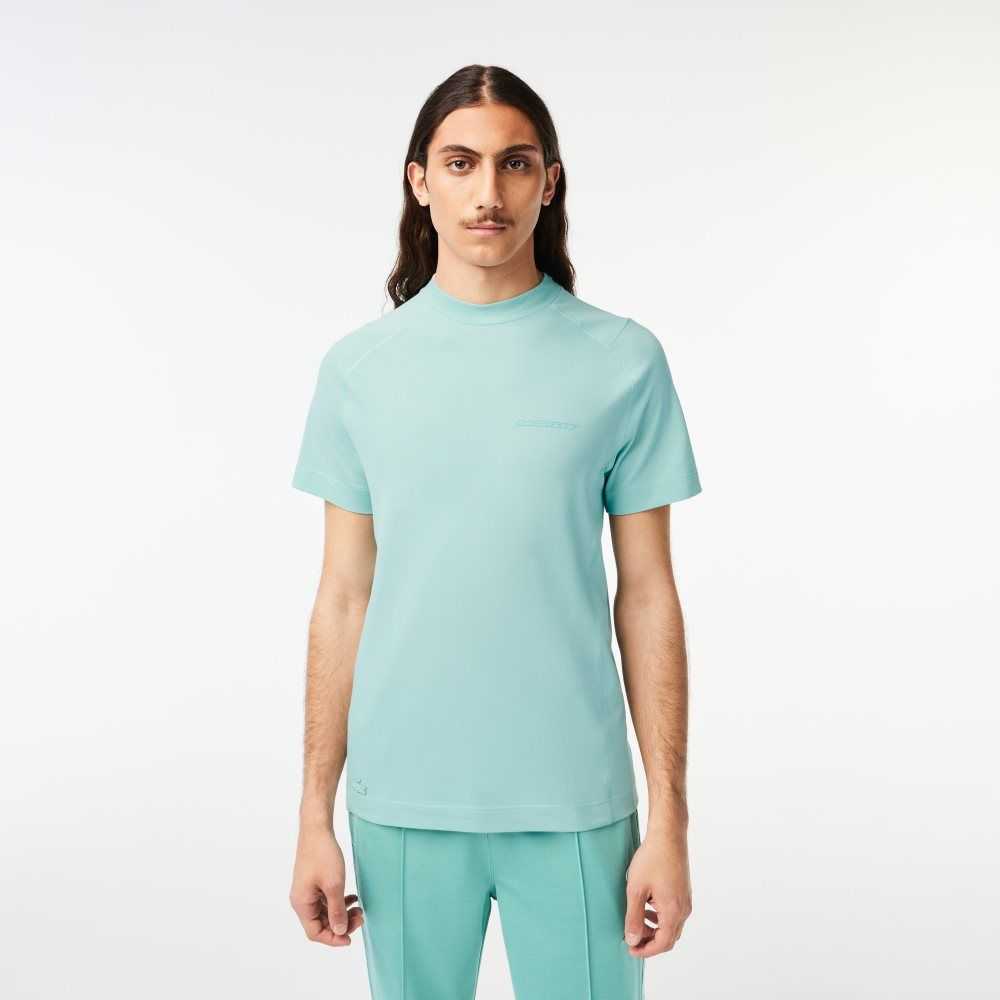 Lacoste Slim Fit Organic Bomull Pique Mintgröna | QIMRA-7329