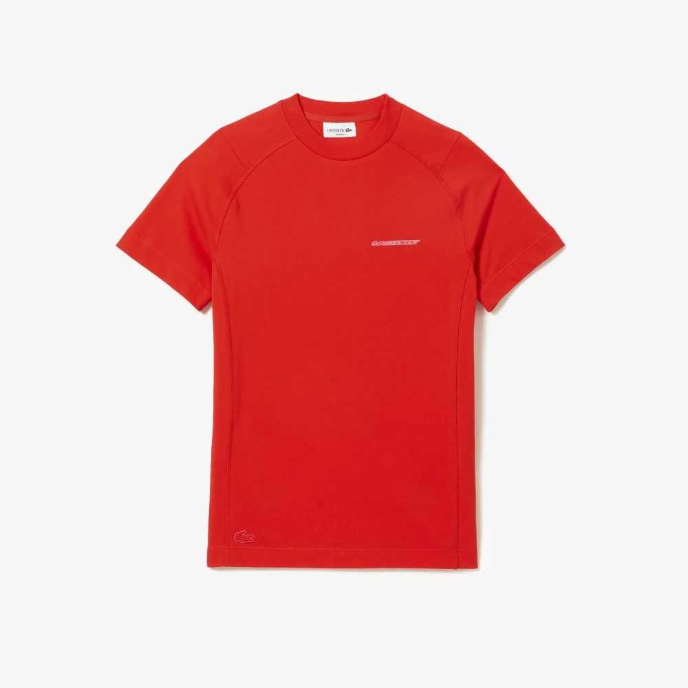 Lacoste Slim Fit Organic Bomull Pique Röda | WZFSH-6810