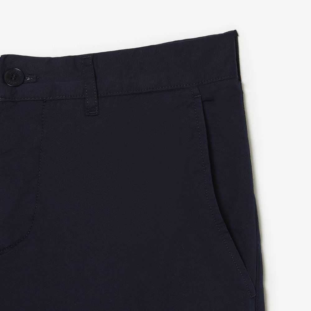 Lacoste Slim Fit Stretch Bomull Chinos Marinblå Blå | PYWOJ-2431