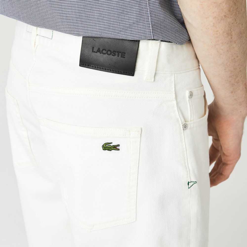 Lacoste Slim Fit Stretch Bomull Denim Bermuda Vita | DKMVH-6842